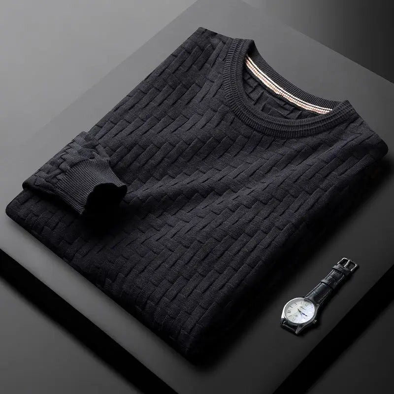Knitted Jumper | Textured Long Sleeve Sweater