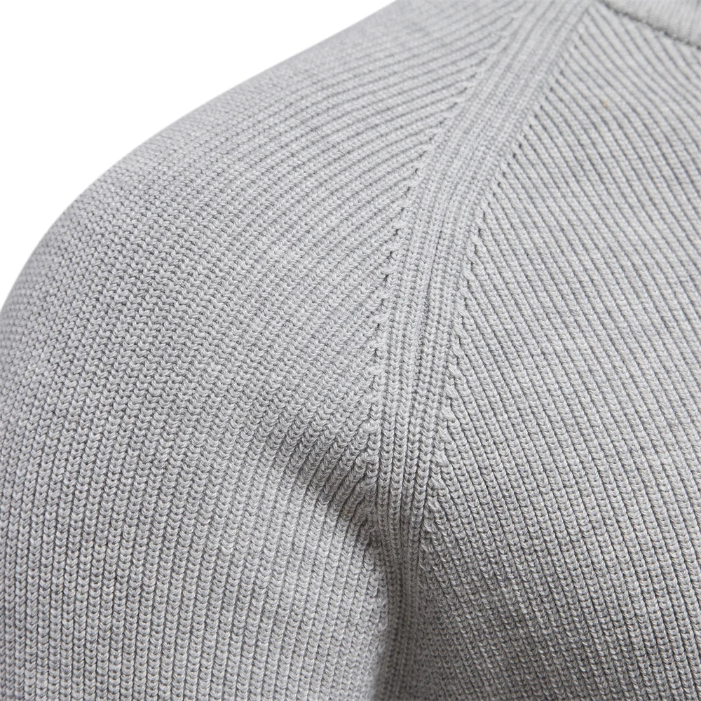 Quarter Zip Knitted Jumper | Pullover
