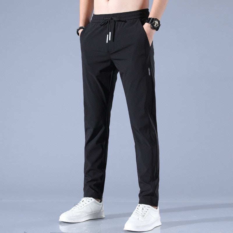 Drawstring Jogger Trousers - Slim Fit Casual Style