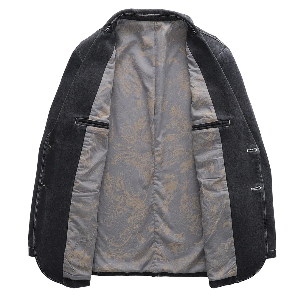 Denim Jacket | Classic Tailored Two Button Style