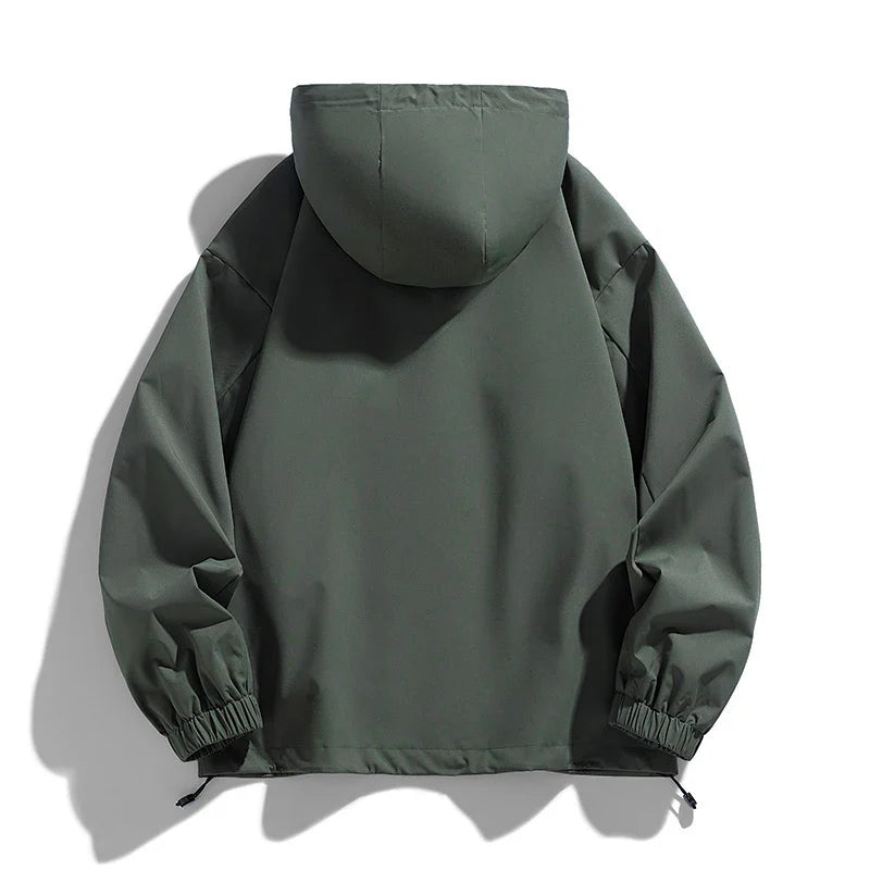 Hooded Jacket | Zip Front Relaxed Fit