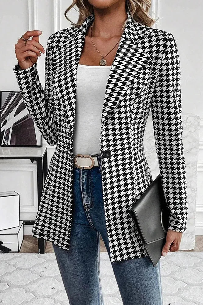 Blazer Jacket - Longline Single Button Fit