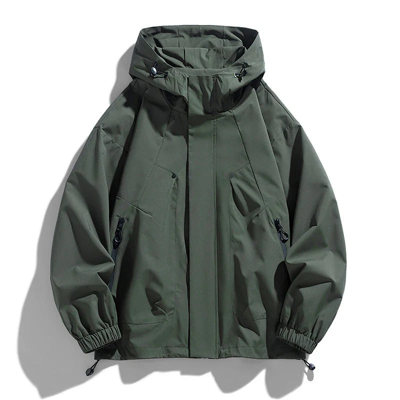 Hooded Jacket | Zip Front Relaxed Fit