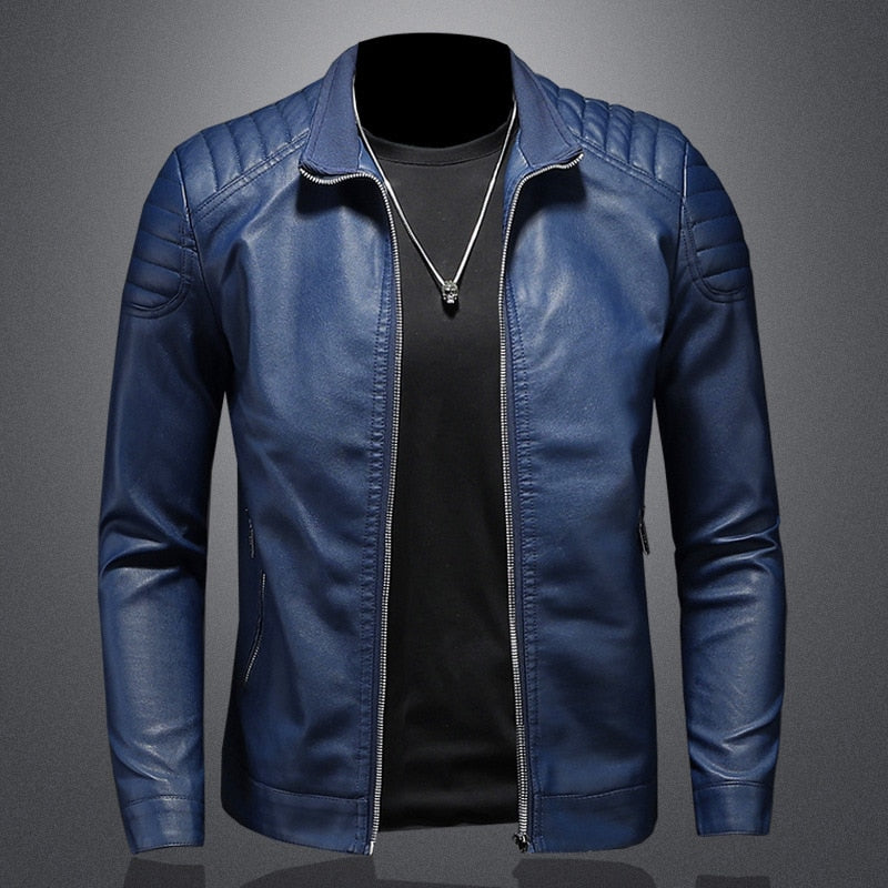 Biker Jacket - Slim Fit with Zip Front