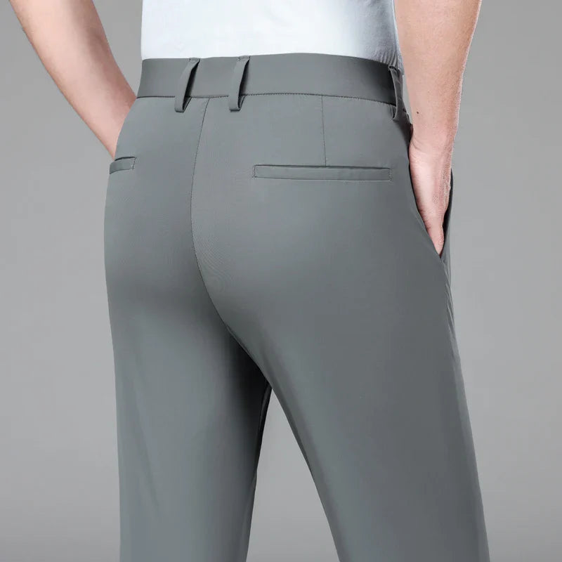 Slim Fit Chinos Work Trousers - Button Waist