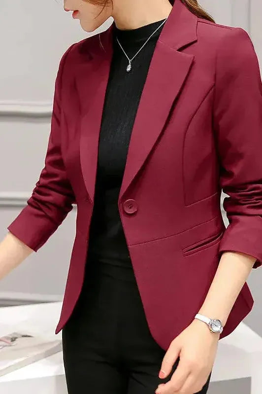 Blazer Jacket - Slim Fit Single Button Style