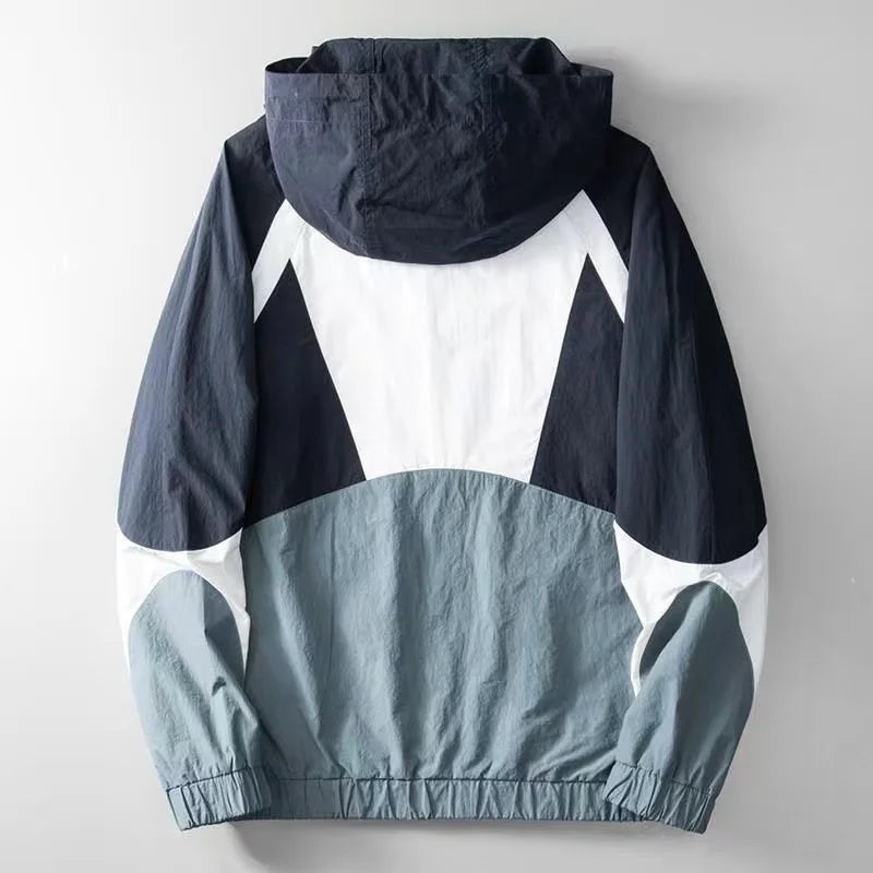 Windbreaker Jacket | Hooded Zip Up Style