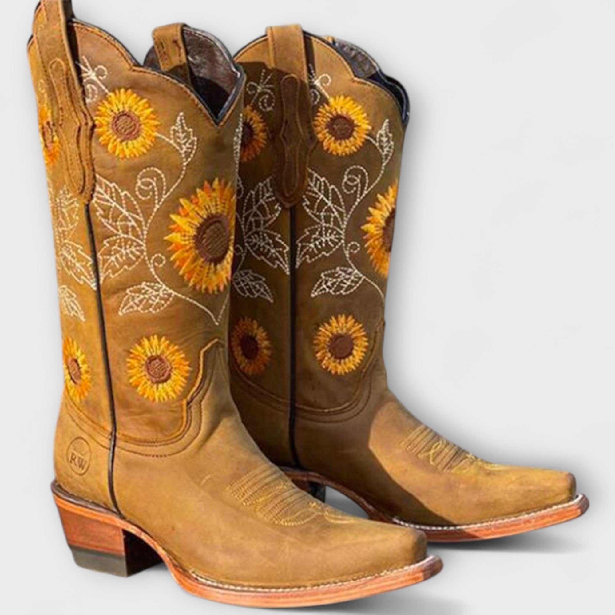 Western Cowboy Boots - Embroidered Tall Design
