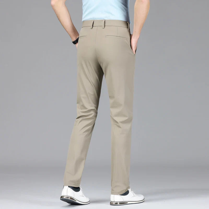 Slim Fit Chinos Work Trousers - Button Waist