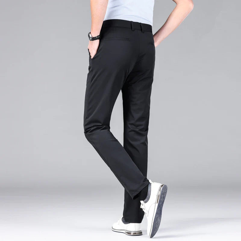 Slim Fit Chinos Work Trousers - Button Waist