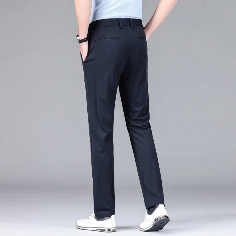 Slim Fit Chinos Work Trousers - Button Waist