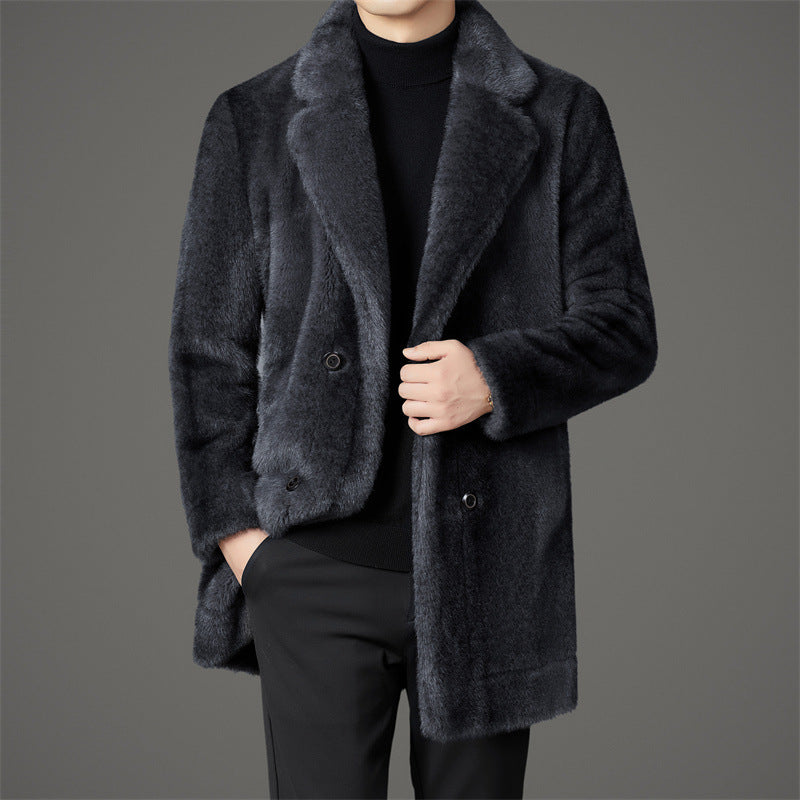 Fur Coat | Double Breasted Longline Design