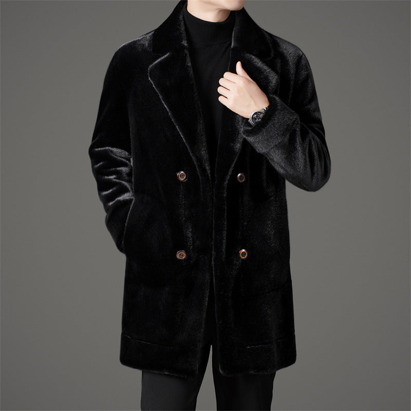Fur Coat | Double Breasted Longline Design