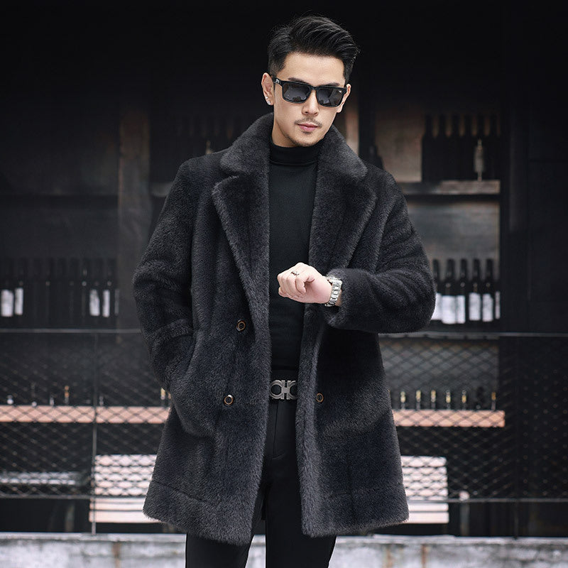 Fur Coat | Double Breasted Longline Design