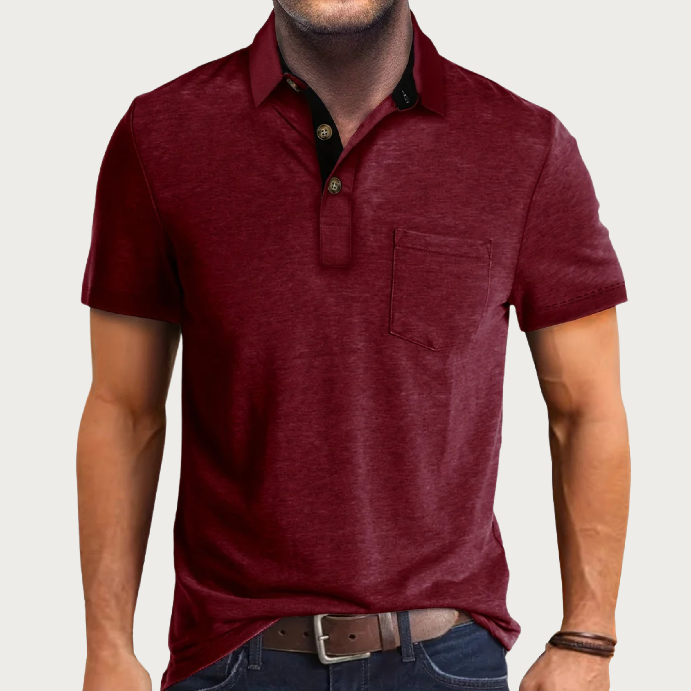 Men's Short Sleeve Casual Polo Shirt