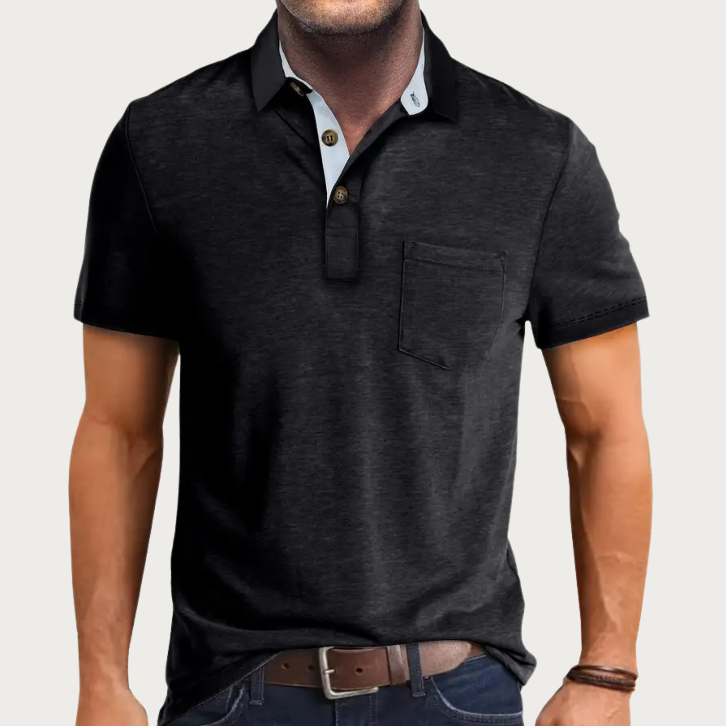 Men's Short Sleeve Casual Polo Shirt