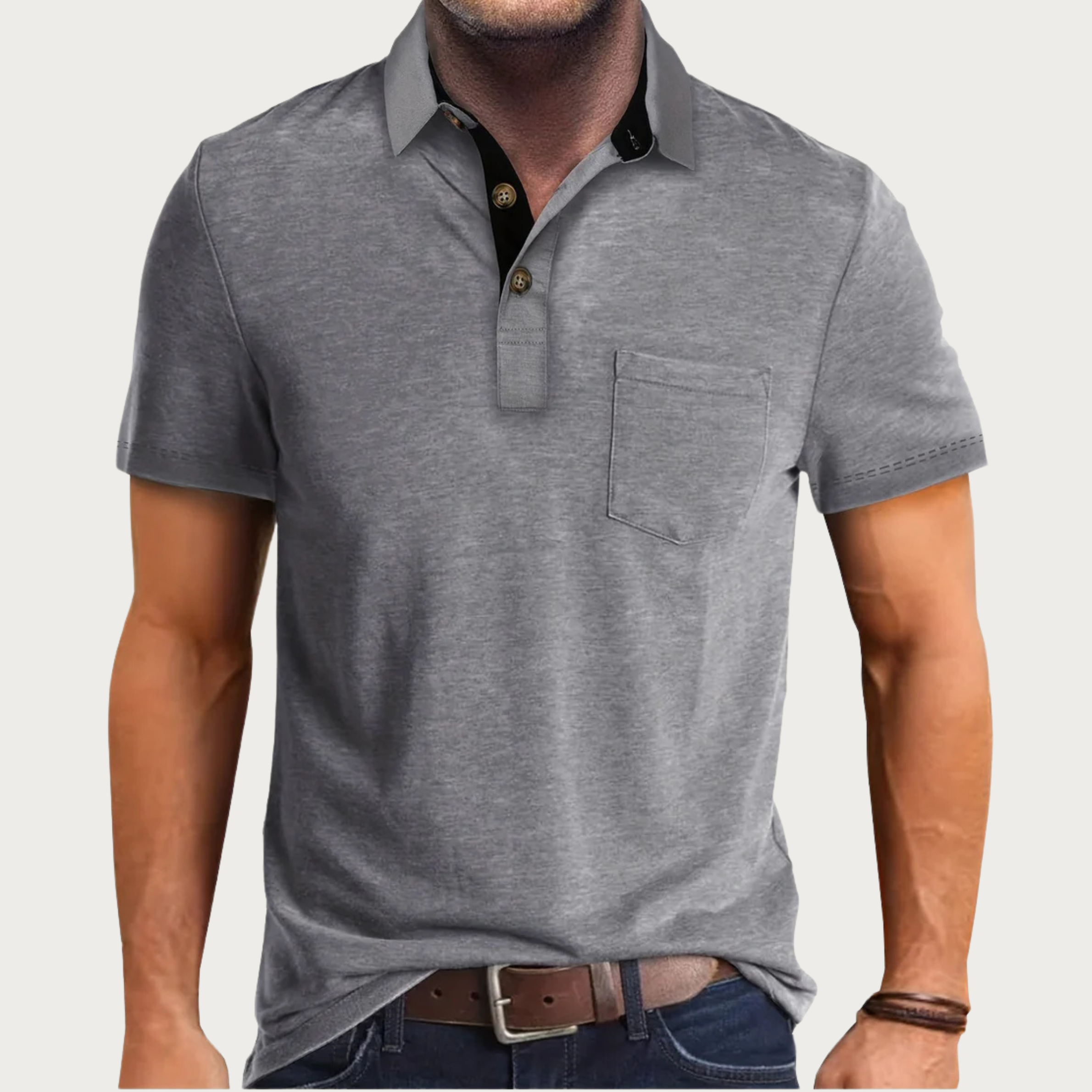 Men's Short Sleeve Casual Polo Shirt