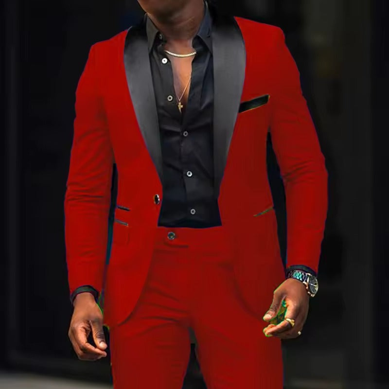 Slim Fit Suit - Two Piece Jacket and Trousers Set