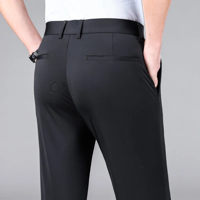 Slim Fit Chinos Work Trousers - Button Waist