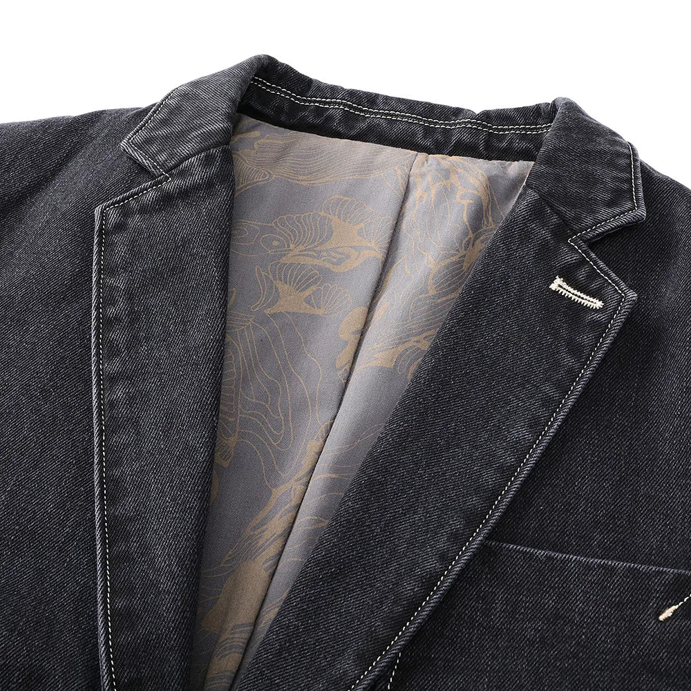 Denim Jacket | Classic Tailored Two Button Style