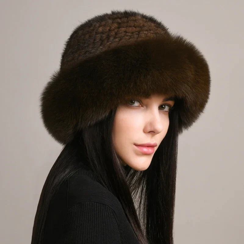 Winter Hat | Wide Brim Fluffy Style