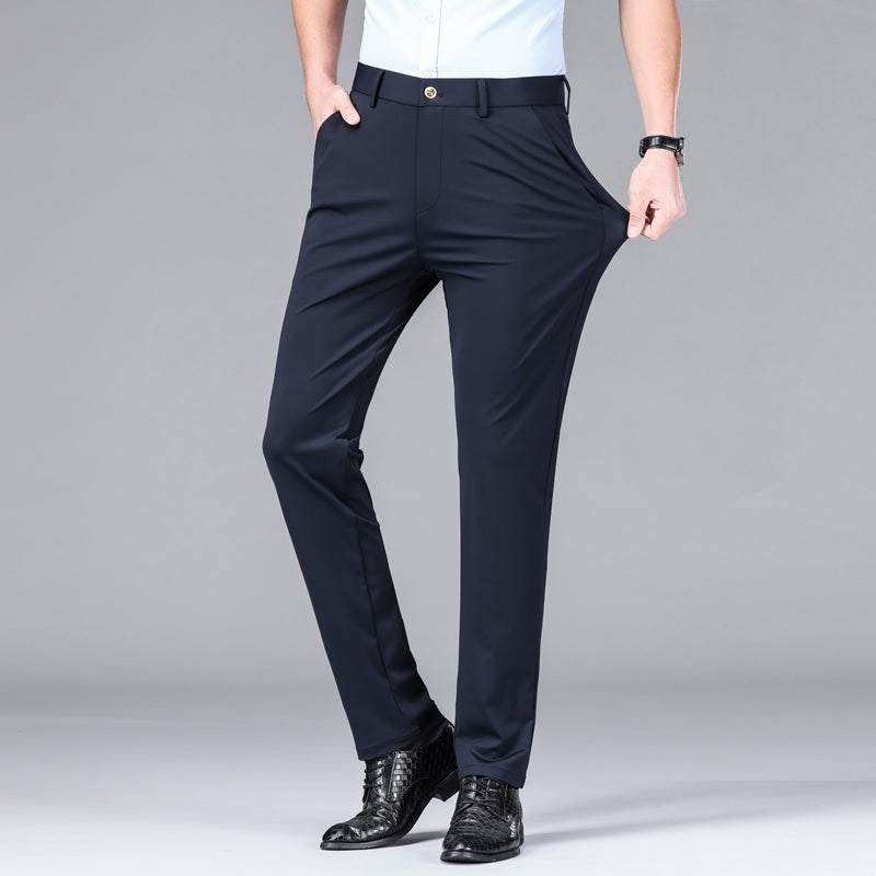 Slim Fit Chinos Work Trousers - Button Waist