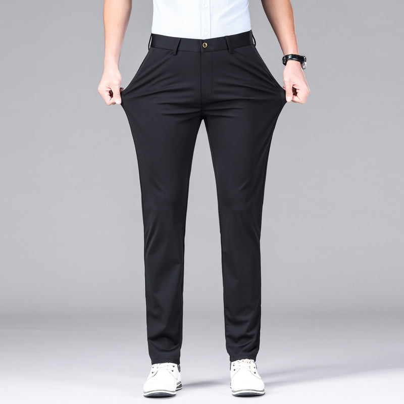 Slim Fit Chinos Work Trousers - Button Waist