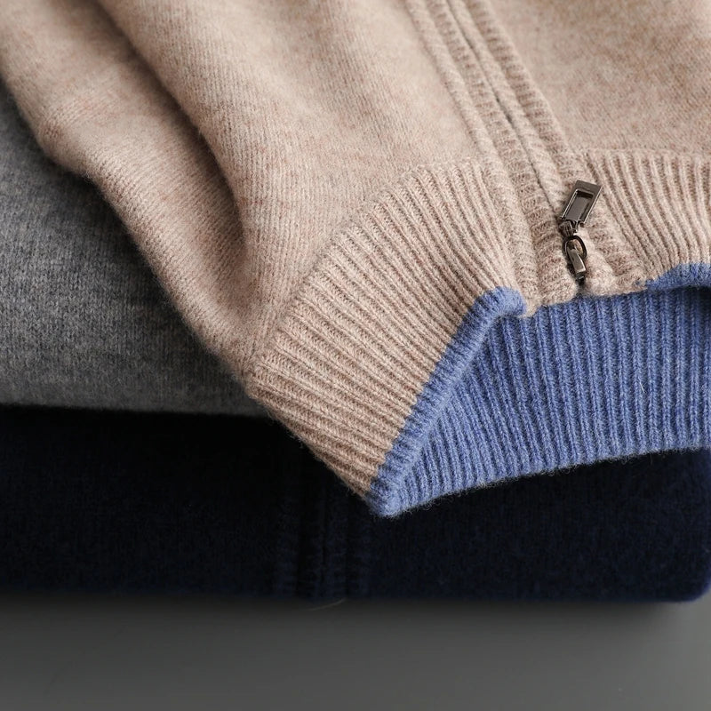 Zip Up Jacket | Minimalist Stand Collar Style