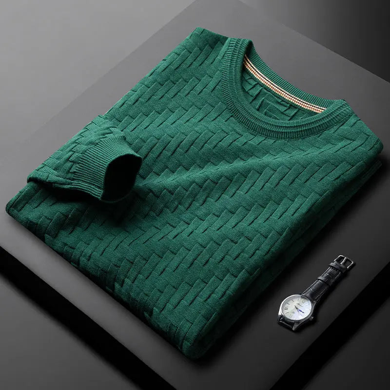Knitted Jumper | Textured Long Sleeve Sweater