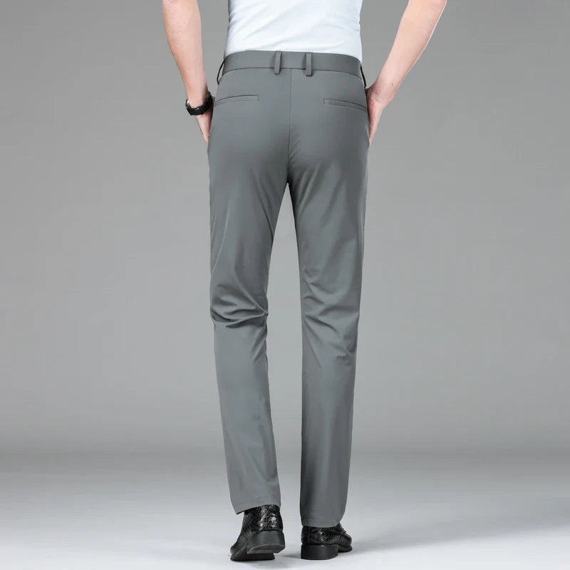 Slim Fit Chinos Work Trousers - Button Waist
