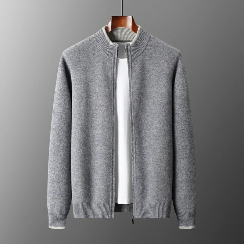 Zip Up Jacket | Minimalist Stand Collar Style