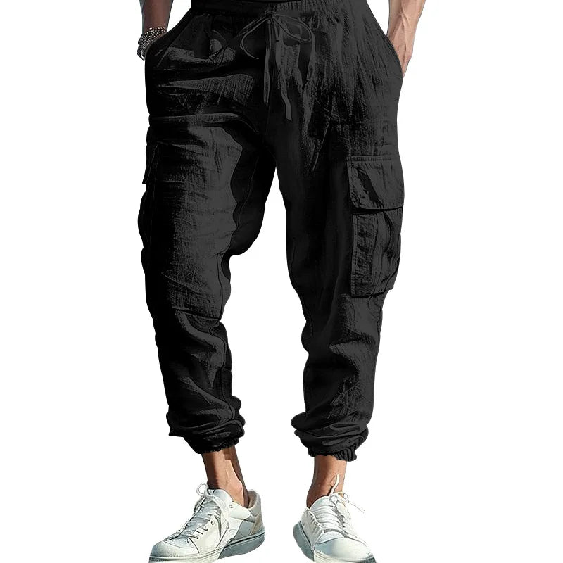 Relaxed Fit Cargo Pants - Multiple Pocket Design