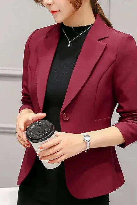 Blazer Jacket - Slim Fit Single Button Style