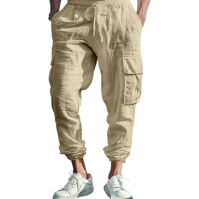 Relaxed Fit Cargo Pants - Multiple Pocket Design