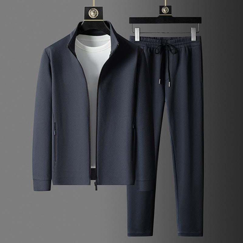 Tracksuit Set - Zip Jacket with Drawstring Joggers