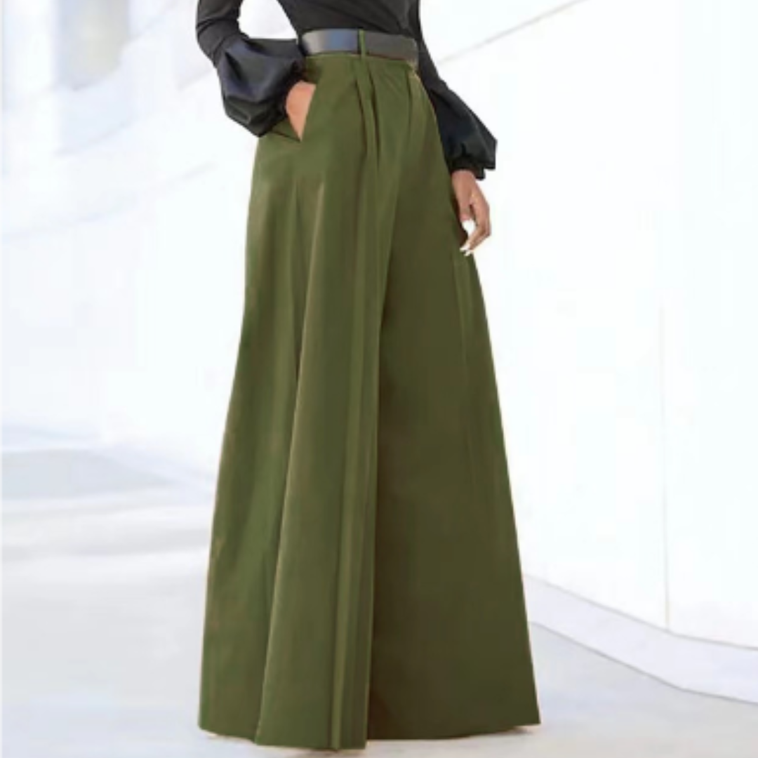 Women's High Waist Wide Leg Trousers