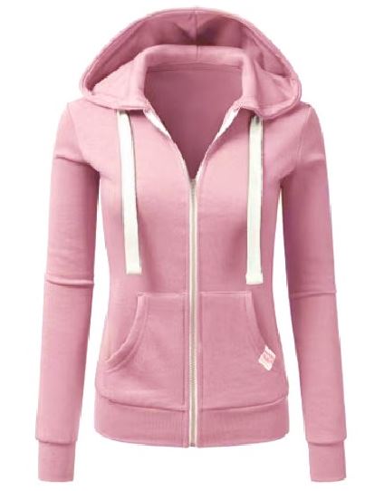 Zip Up Hoodie | Slim Fit with Drawstring Hood