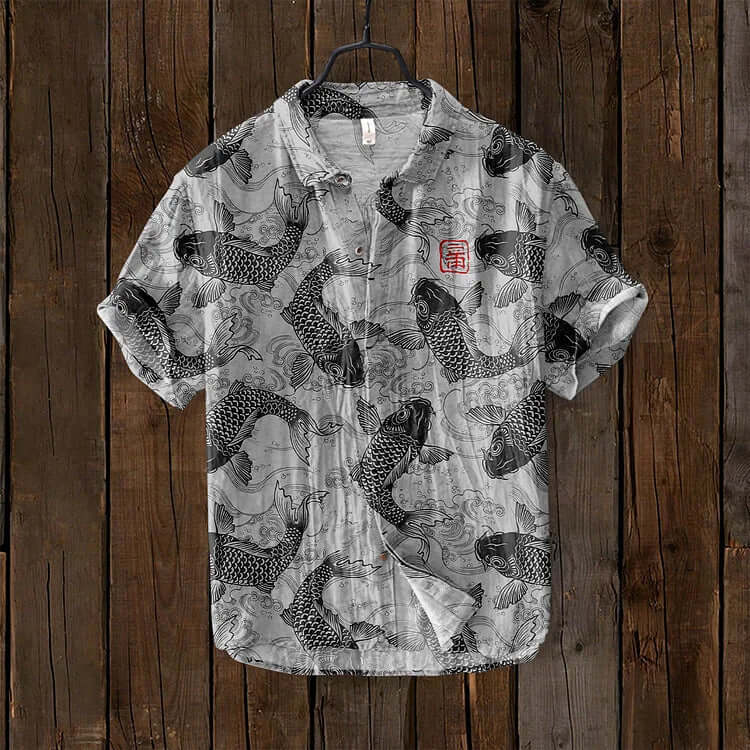 Men’s Short-Sleeve Button-Up Shirt