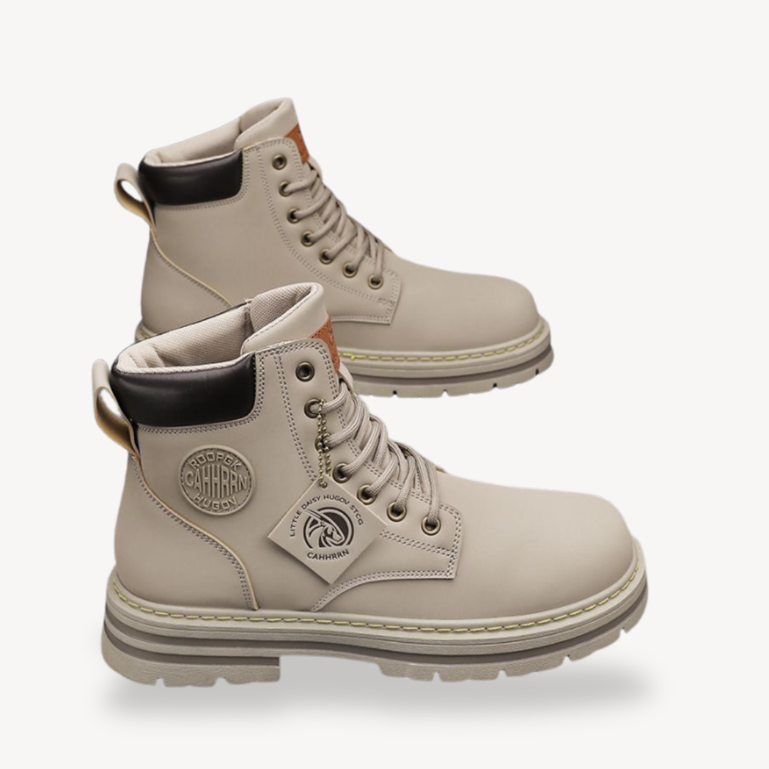 Work Boots - Ankle Height with Lace Up Street Style