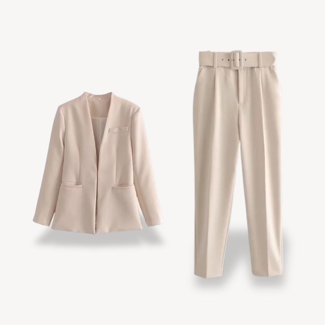 Women's Two Piece Blazer Trouser Set