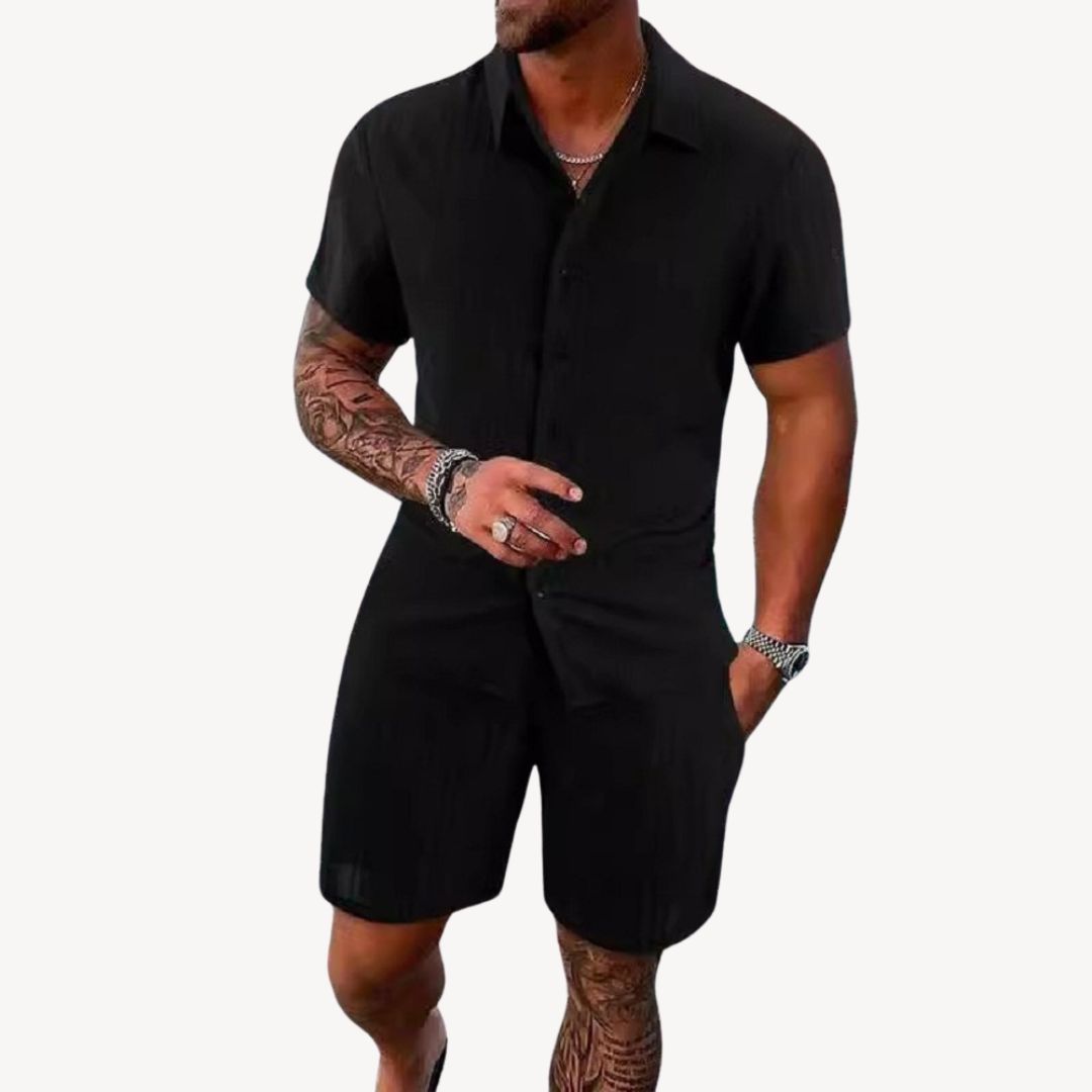 Men's Casual Shirt & Shorts Set