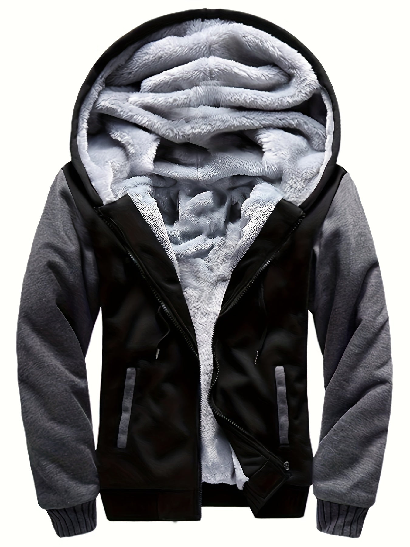 Hooded Jacket - Zip Front with Layered Lining