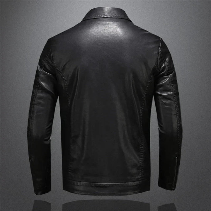 Rovian - a classic leather jacket designed for those who value sustainable style and premium craftsmanship