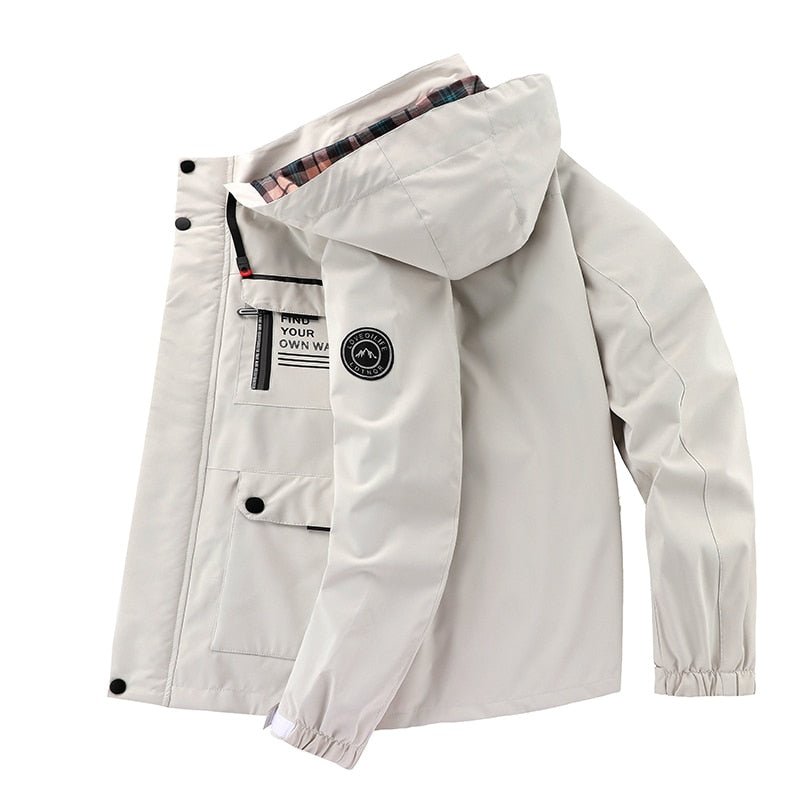 Hooded Parka Jacket - Multi Pocket Design