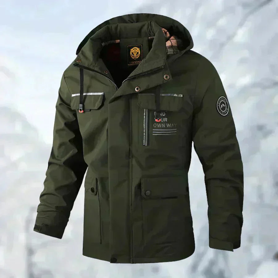 Hooded Parka Jacket - Multi Pocket Design