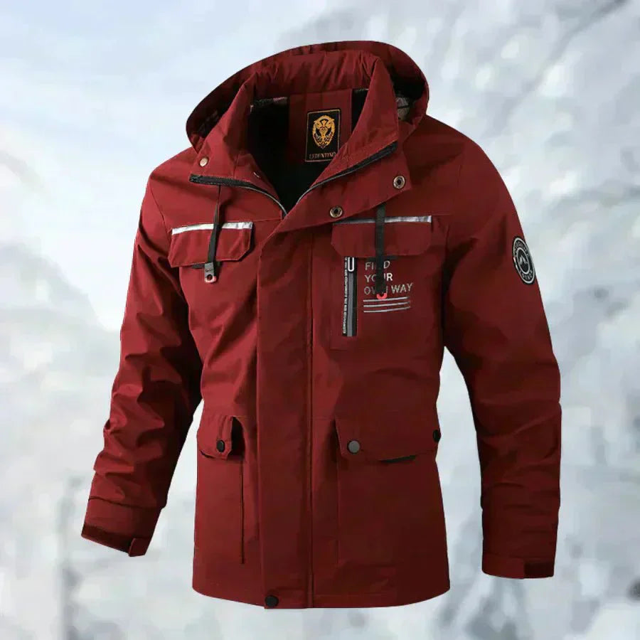 Hooded Parka Jacket - Multi Pocket Design