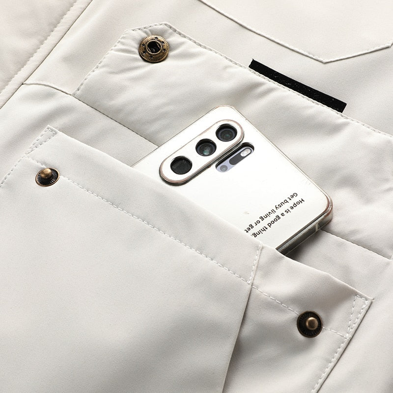 Hooded Parka Jacket - Multi Pocket Design
