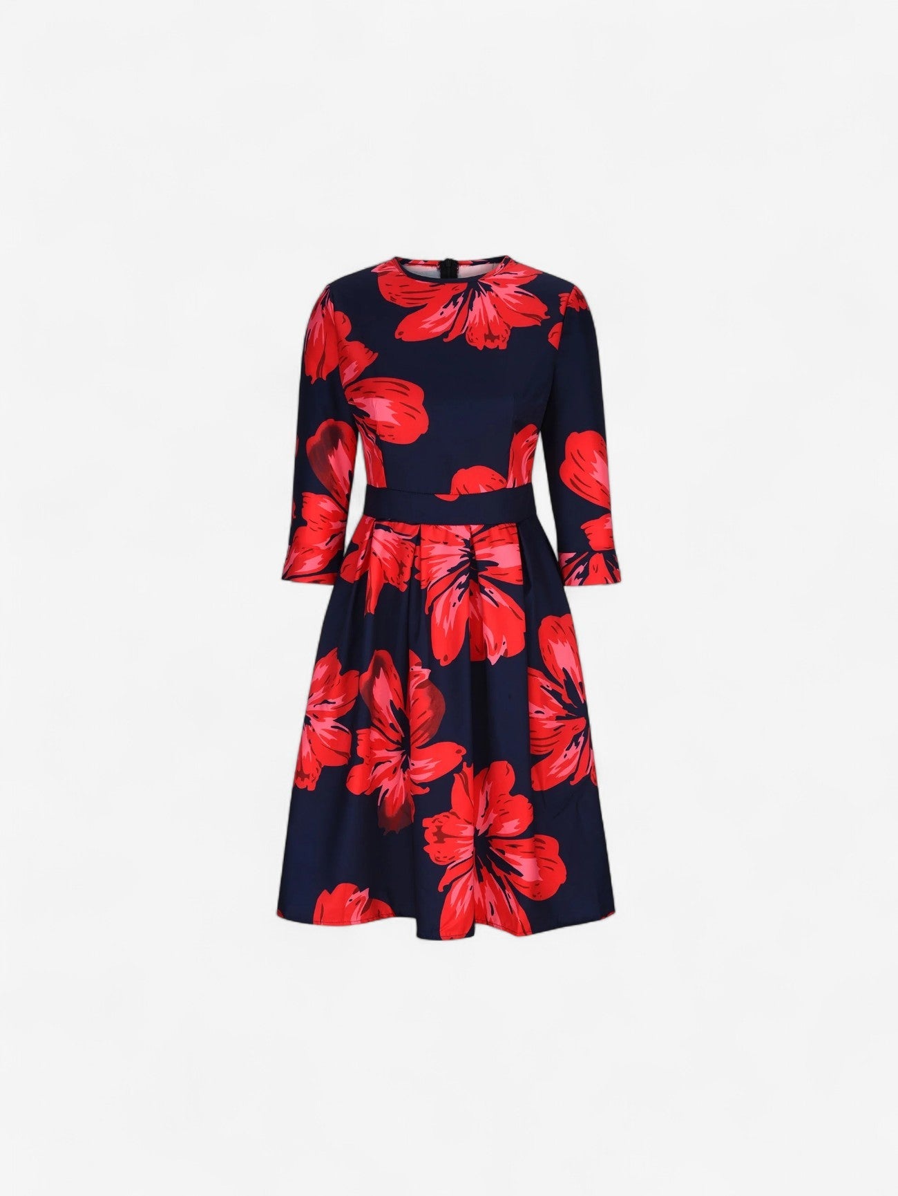 Women’s Summer Wedding Guest Formal Floral Midi Dress