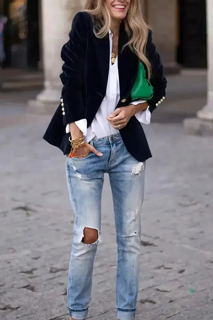 Blazer Jacket | Single Button Tailored