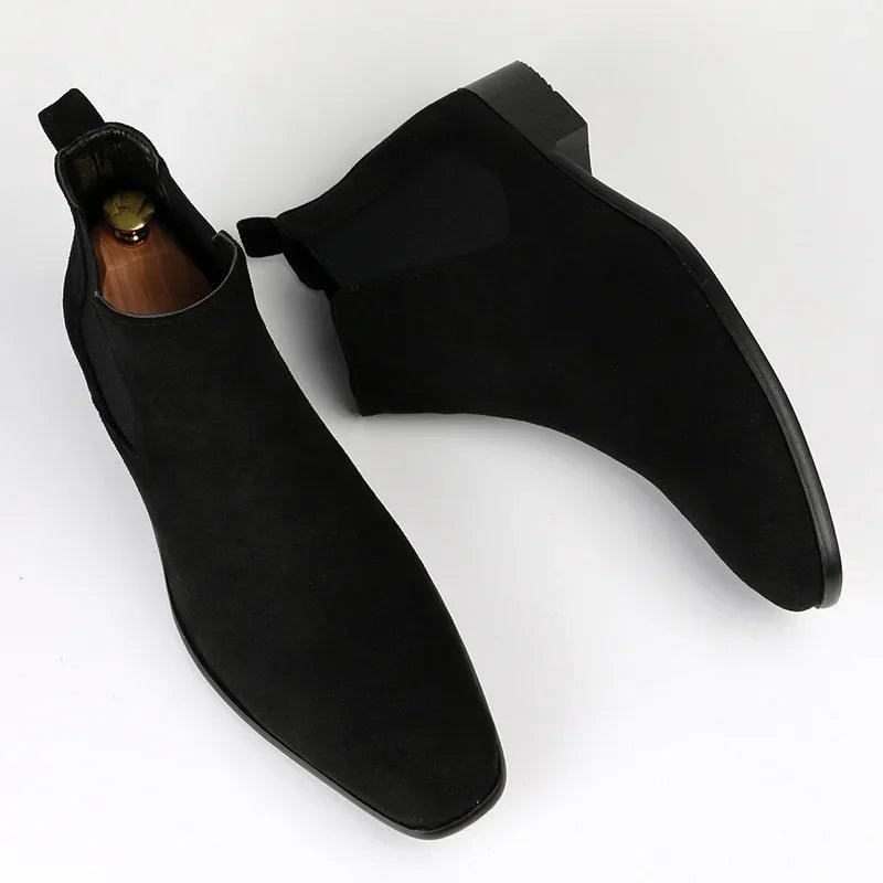 Chelsea Boots - Slim Ankle Fit with Square Toe Design